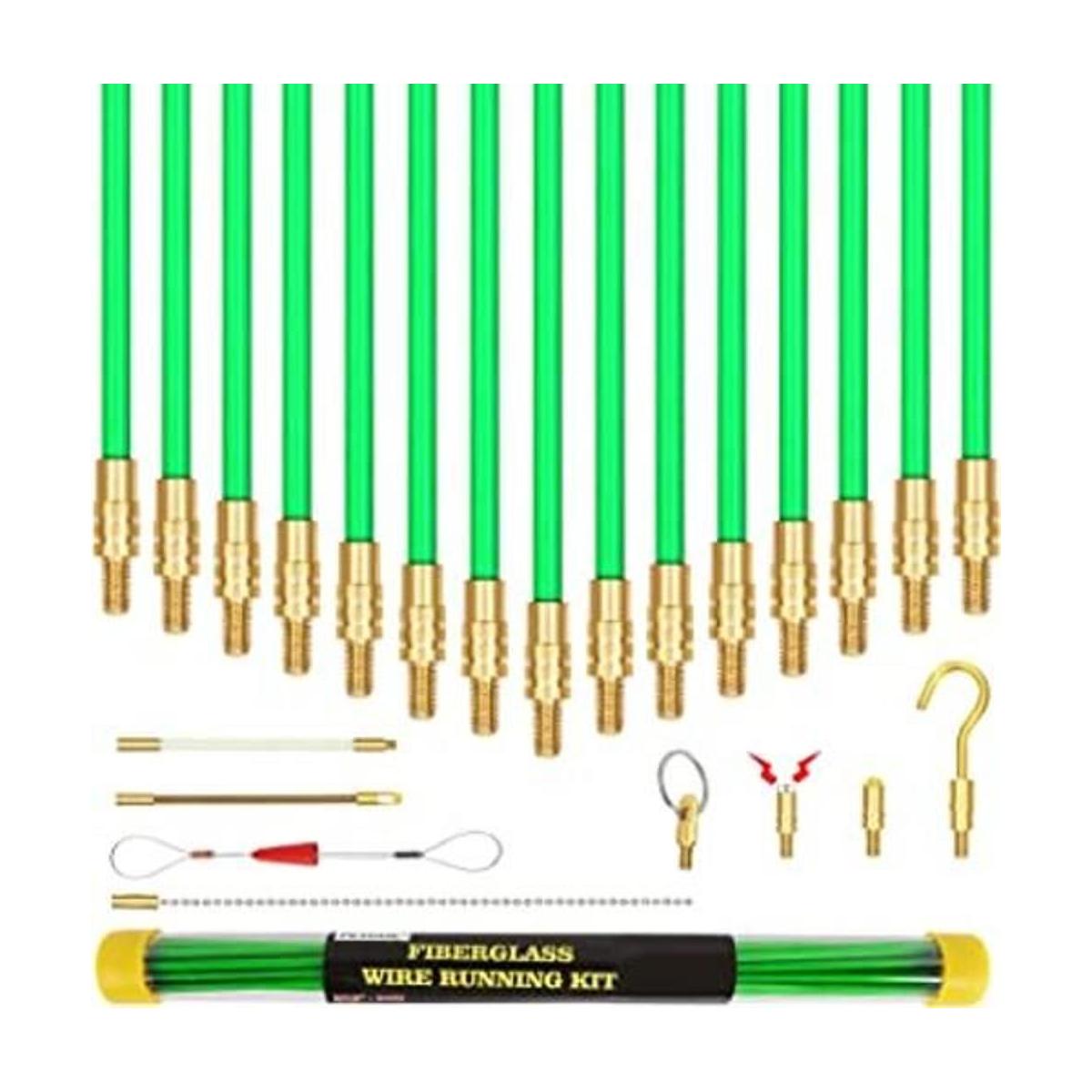 Varillas de cable de fibra de vidrio de 21 pies kit de