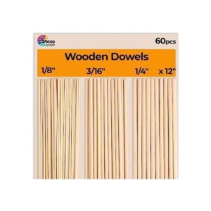 Varillas de madera para manualidades 60 clavijas redondas_1
