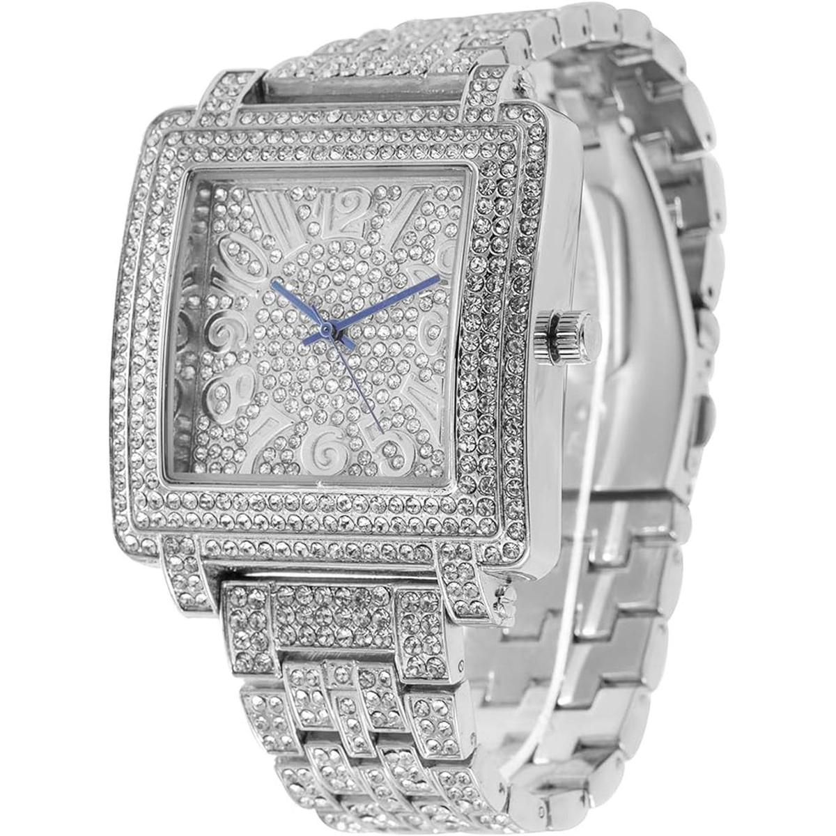 Variedad de Blinged Out Relojes de moda para hombre Hip