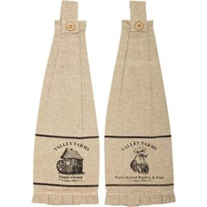Valley Farms Mill and Rooster Farmhouse Juego de 2 paños_1
