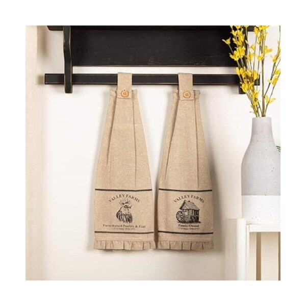 Valley Farms Mill and Rooster Farmhouse Juego de 2 paños_2