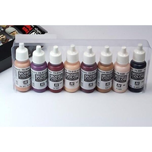 Vallejo Juego de pintura facial 0.6 fl oz juego de 8_2