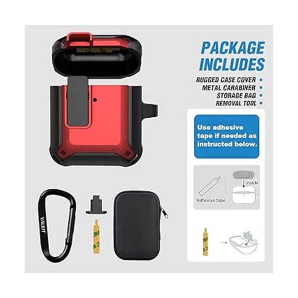 Valkit Funda para Airpods para hombre con cerradura serie