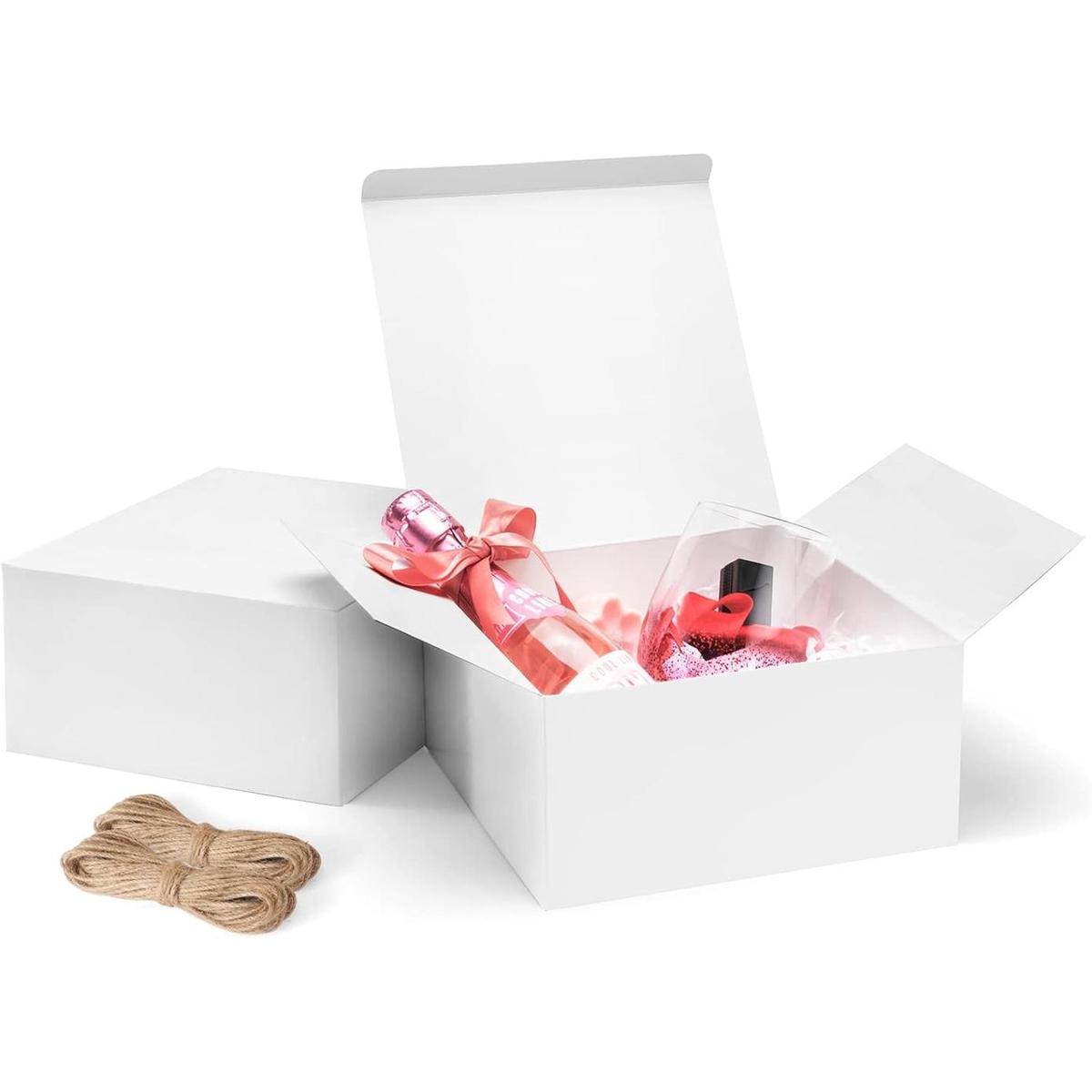 ValBox Cajas de regalo de 8 x 8 x 4 pulgadas 12 cajas de