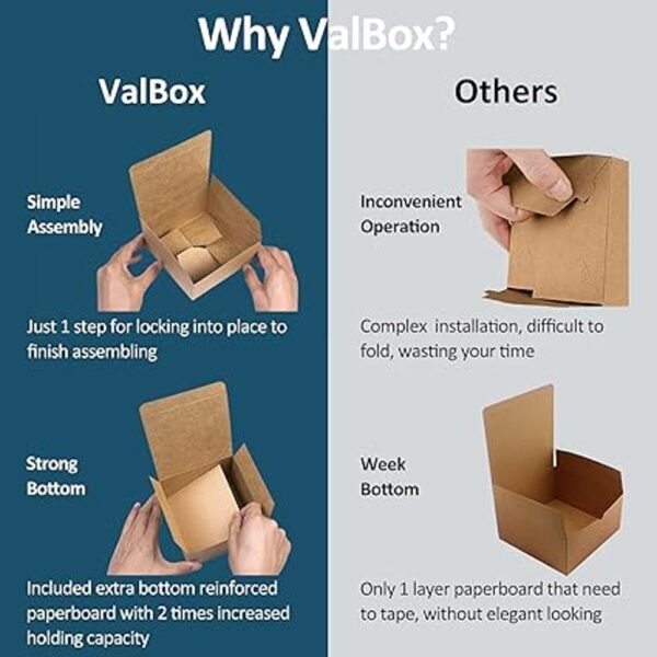 ValBox Cajas de regalo de 4 x 4 x 4 25 cajas de papel_4