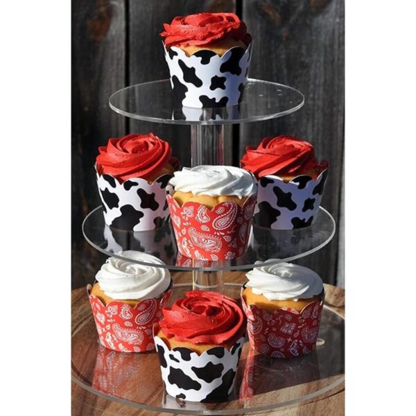 Vacas y bandana para cupcakes para fiestas de cumpleaños_4