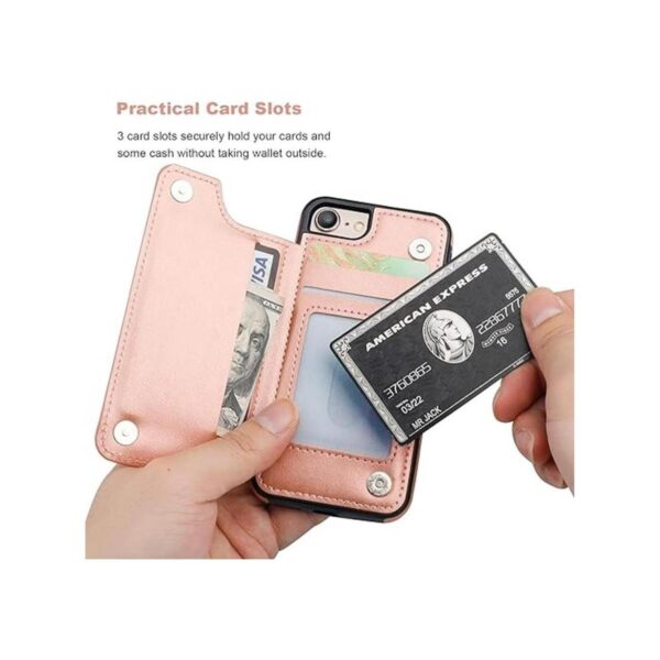 Vaburs Funda tipo cartera para iPhone SE 2022SE_5