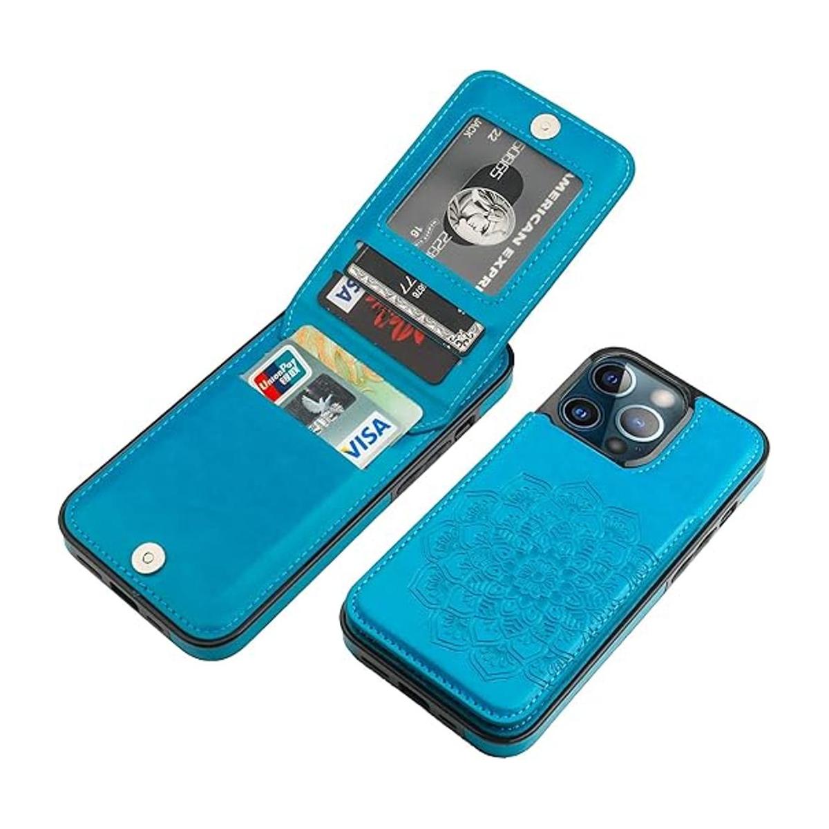 Vaburs Funda tipo cartera para iPhone 13 Pro funda con
