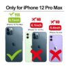 Vaburs Funda tipo cartera compatible con iPhone 12 Pro Max_2