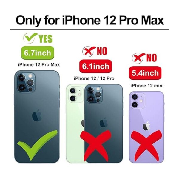 Vaburs Funda tipo cartera compatible con iPhone 12 Pro Max_2