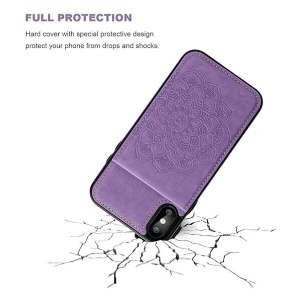 Vaburs Funda para iPhone Xs para iPhone X con tarjetero_5