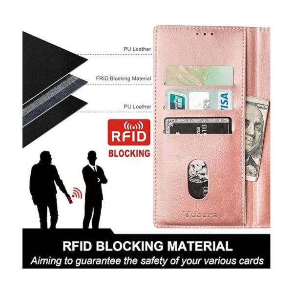 Vaburs Funda tipo cartera compatible con iPhone Xs Max con_4