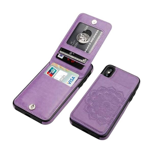 Vaburs Funda para iPhone Xs para iPhone X con tarjetero_1
