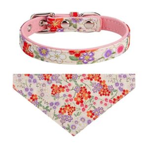 Vaburs Collar de perro y pañuelo para perro collar de