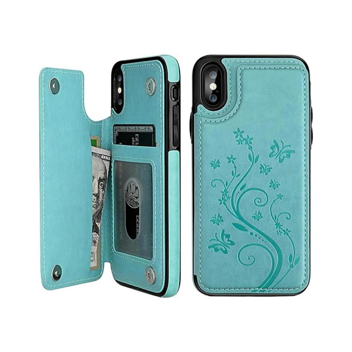Vaburs Funda tipo cartera para iPhone Xs Max con
