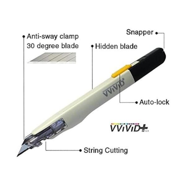 VViViD Cuchillo de corte multiusos de precisión retráctil_2