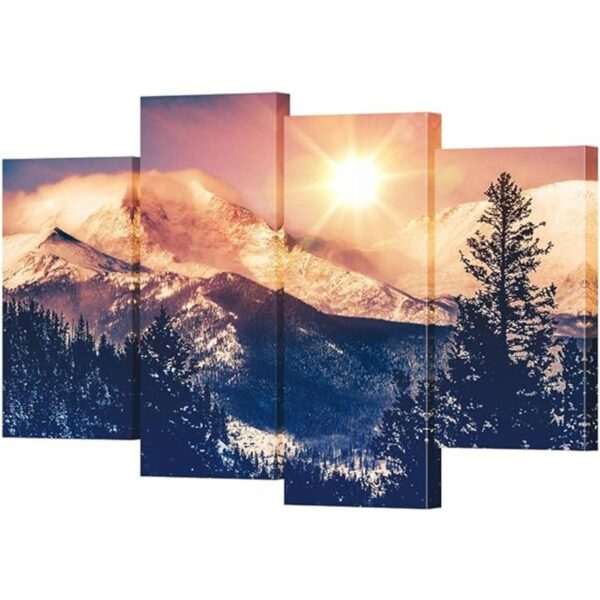 VVOVV Wall Decor Cuadro de arte de amanecer en las_1