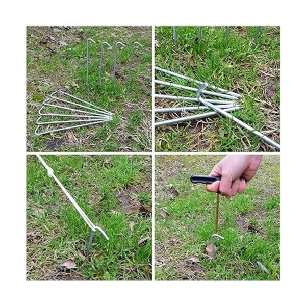 VVOKGO Clavijas de acero galvanizado de 9 pulgadas