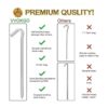 VVOKGO Clavijas de acero galvanizado de 9 pulgadas