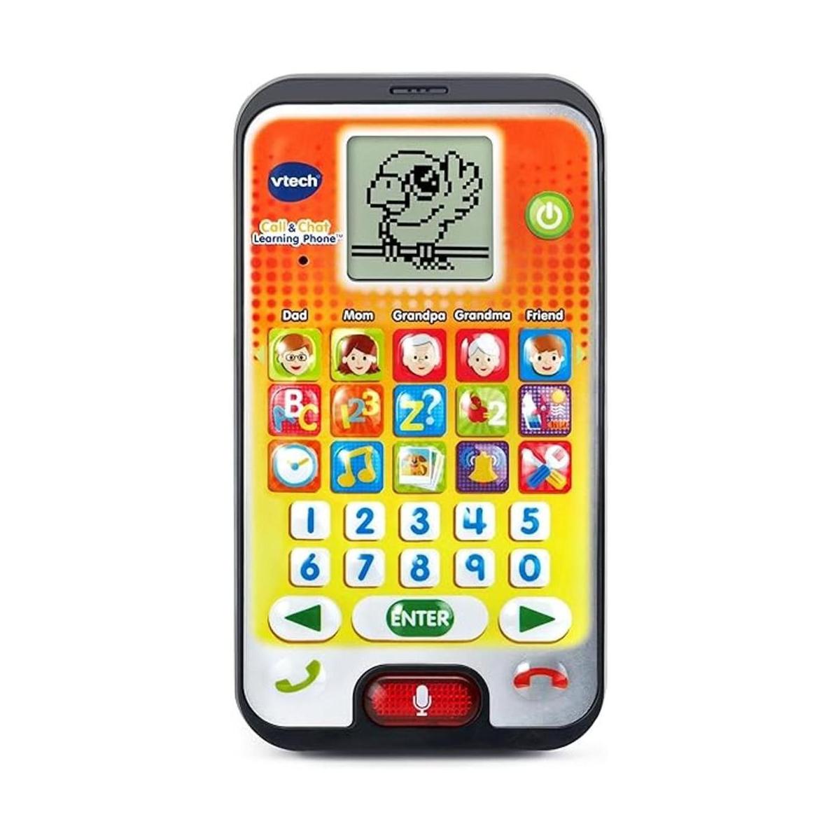 VTech Teléfono de aprendizaje de llamadas y chat naranja