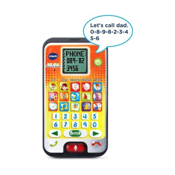 VTech Teléfono de aprendizaje de llamadas y chat naranja_3