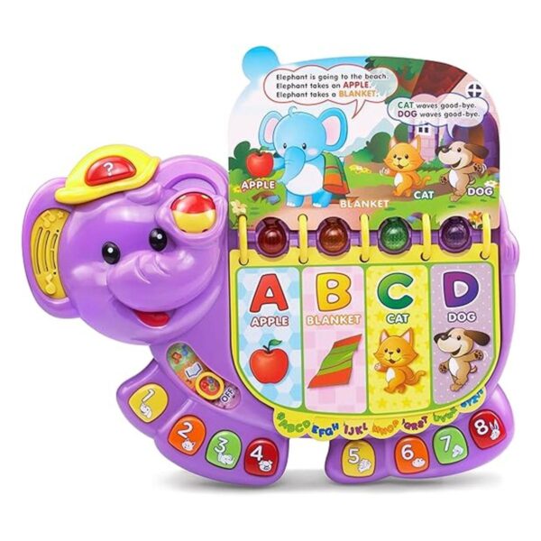 VTech elefante para tocar y aprender morado exclusivo en_2