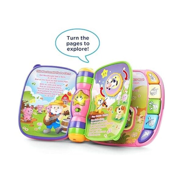 VTech Musical Rhymes Book Online Exclusive color rosa_3