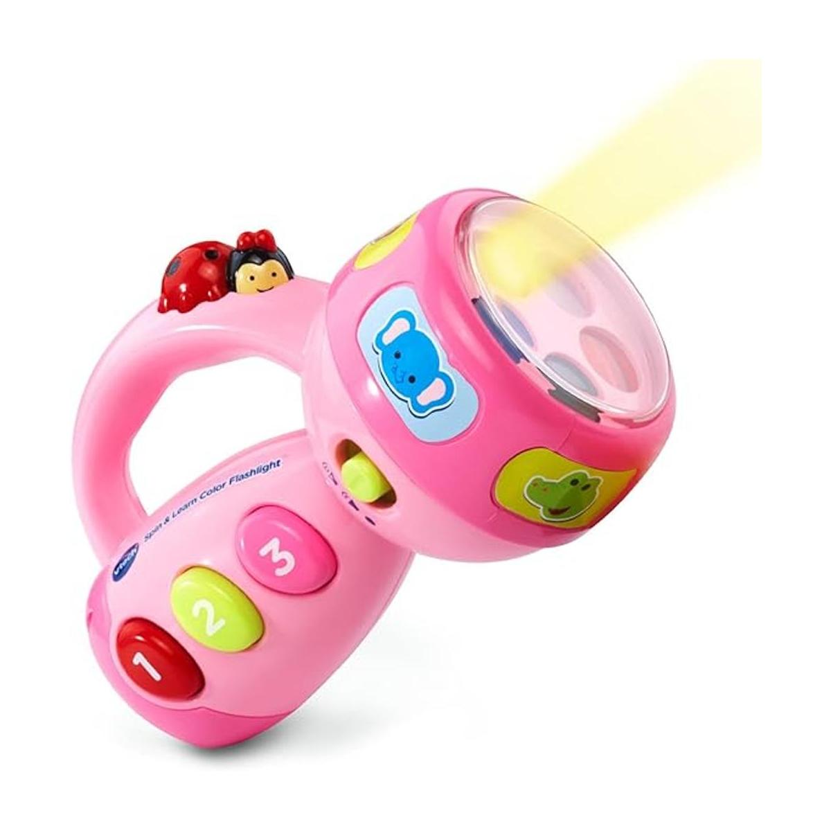 VTech Linterna Gira y Aprende Rosa Exclusiva para Internet