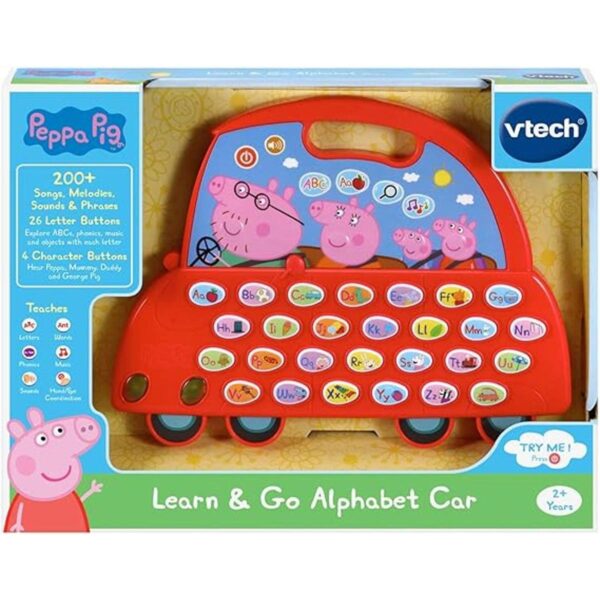 VTech Peppa Pig Learn and Go Coche del alfabeto color rojo_4