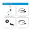 VTTelephoneHeadset Micrófono con cancelación de ruido QD