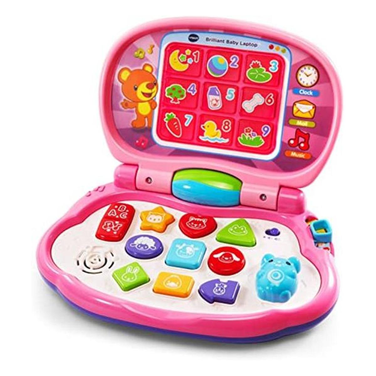 VTech Brilliant Baby Laptop para bebé color rosa