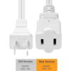 VSEER Cable de extensión de 2 clavijas macho y hembra de 2_2