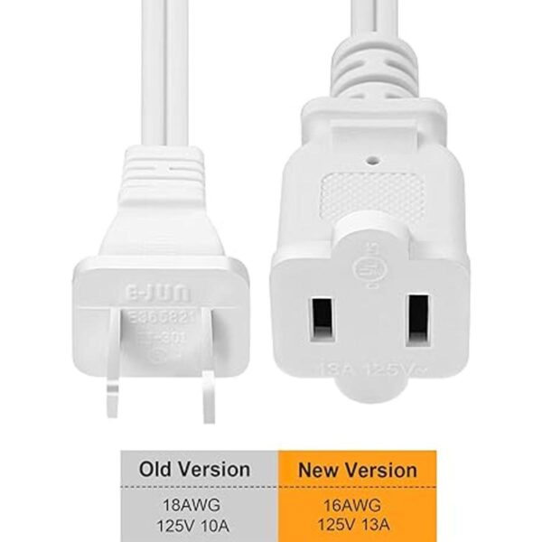 VSEER Cable de extensión de 2 clavijas macho y hembra de 2_2
