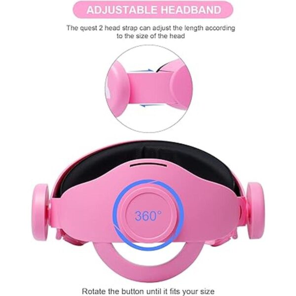 VR Head Strap for Oculus Quest 2 Accessories with Silicone_3