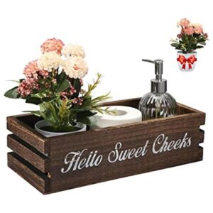 VOOWO Divertida caja de decoración de baño decoración de