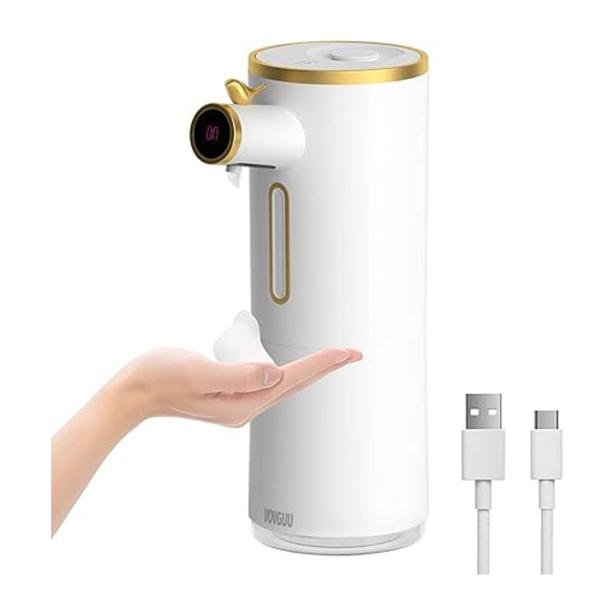 VOVGUU Dispensador automático de jabón recargable sin