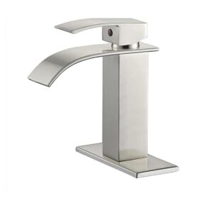 VOTON Grifo de baño cromado en cascada de un solo