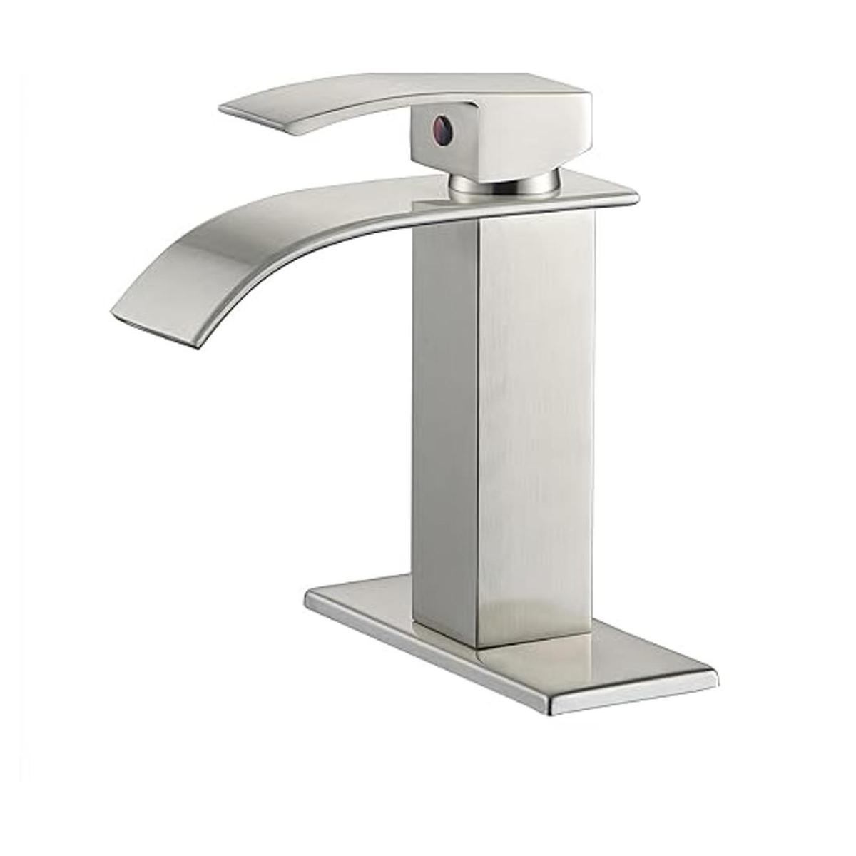 VOTON Grifo de baño cromado en cascada de un solo