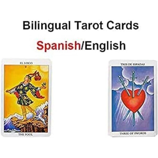 VOVCIG Tarjetas de tarot cartas de tarot bilinges_2