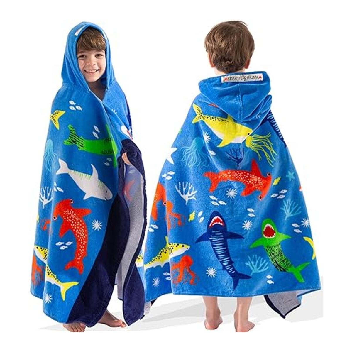 VOOVA MOVAS Toalla de playa de baño con capucha para
