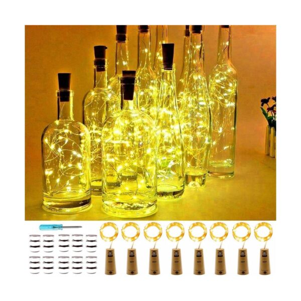 VOOKRY Luces de botella de vino con corcho funciona con_1