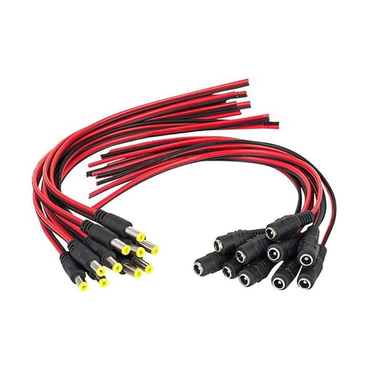 VONVOFF Cable coleta de alimentación CC conector de CC