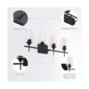 VONLUCE 4Light Vanity Light in Matt Black Finish Vintage_3