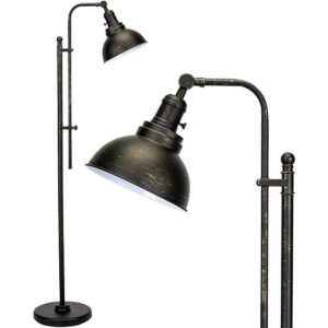 VONLUCE Lámpara de pie industrial ajustable lámpara de_1
