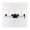 VONLUCE 4Light Vanity Light in Matt Black Finish Vintage_4