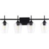 VONLUCE 4Light Vanity Light in Matt Black Finish Vintage_1