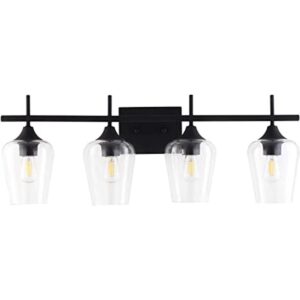 VONLUCE 4Light Vanity Light in Matt Black Finish Vintage_1