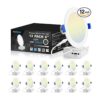VOLISUN Paquete de 12 luces de techo empotrables LED_1