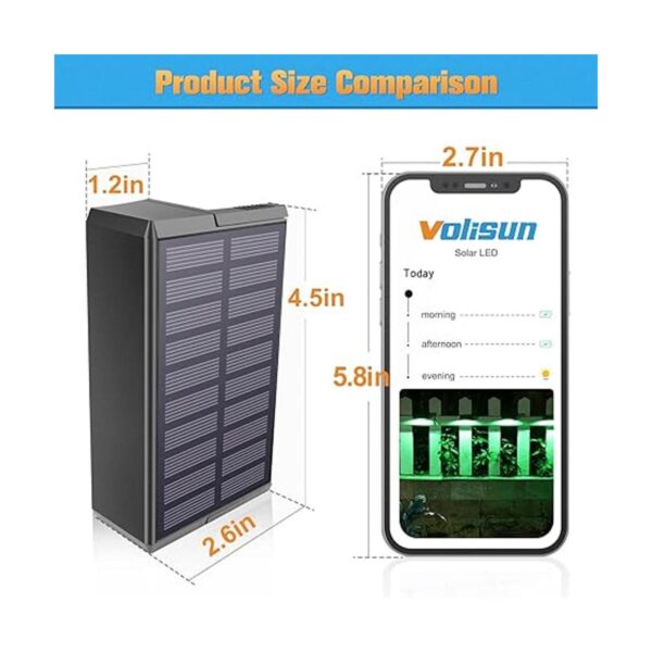 VOLISUN Solar Deck Lights Outdoor Fence Lights7 Colors_2