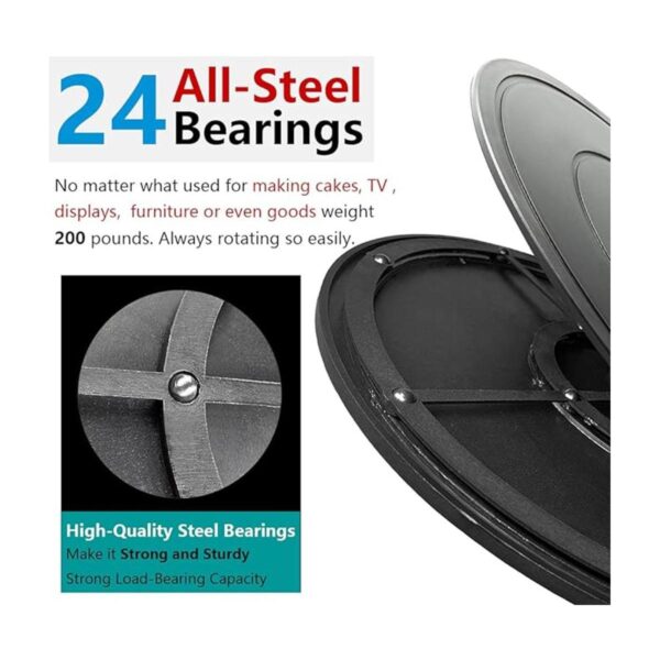 VOLCANOES CLUB Plato giratorio Lazy Susan de 16 pulgadas_5